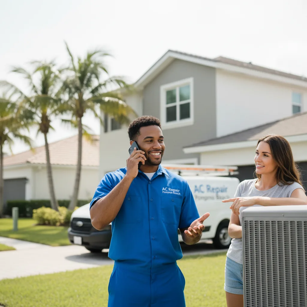 AC Repair Pompano Beach customer support in Mustang